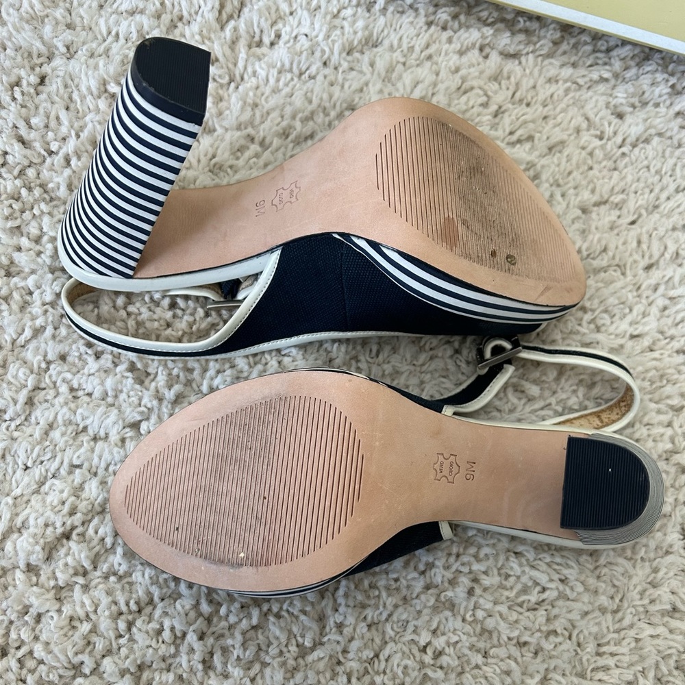 Michael Kors Sofia Sling Canvas Heels - Picture 6 of 7